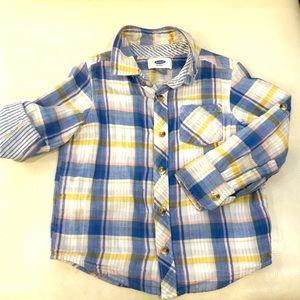 🔥OLD NAVY Boy’s Plaid Shirt